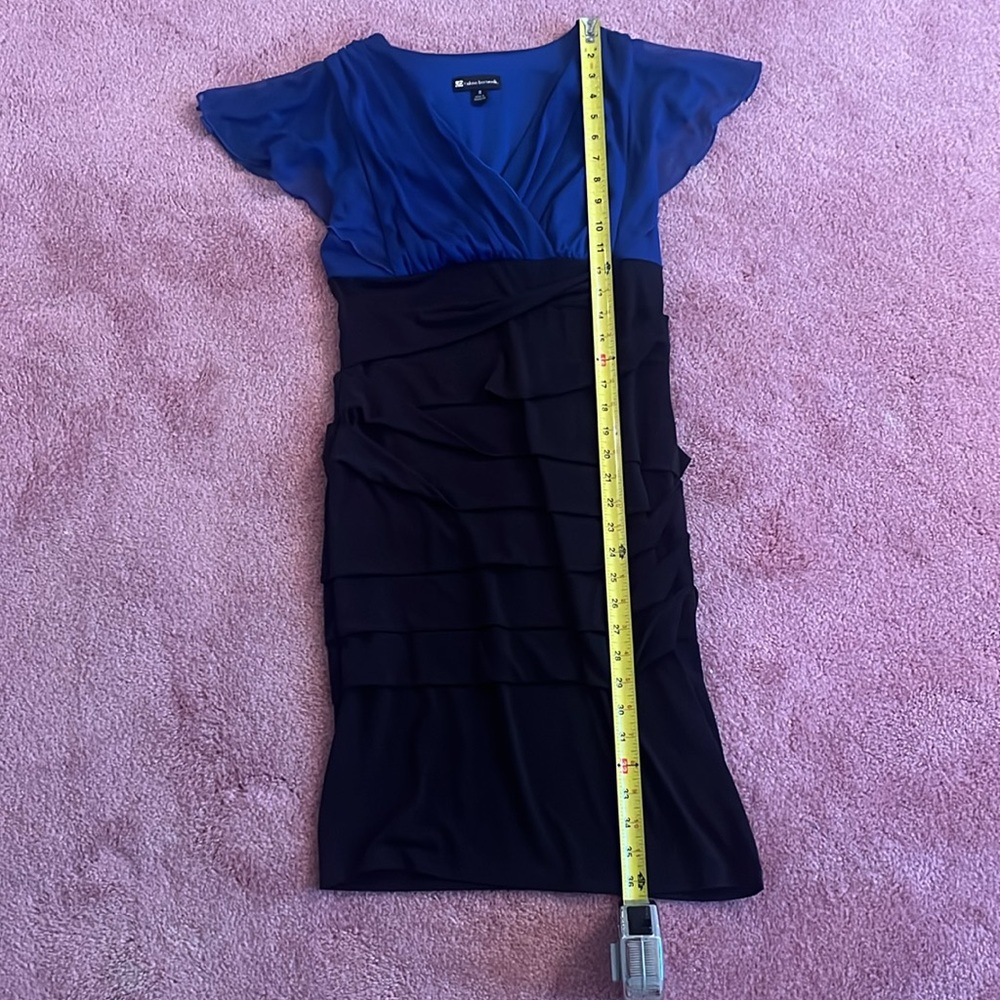 VALERIE BERTINELLI Black and Blue Formal Dress Size 8 - Picture 11 of 12